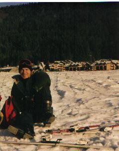 resting after a ski, Le Jura, France.